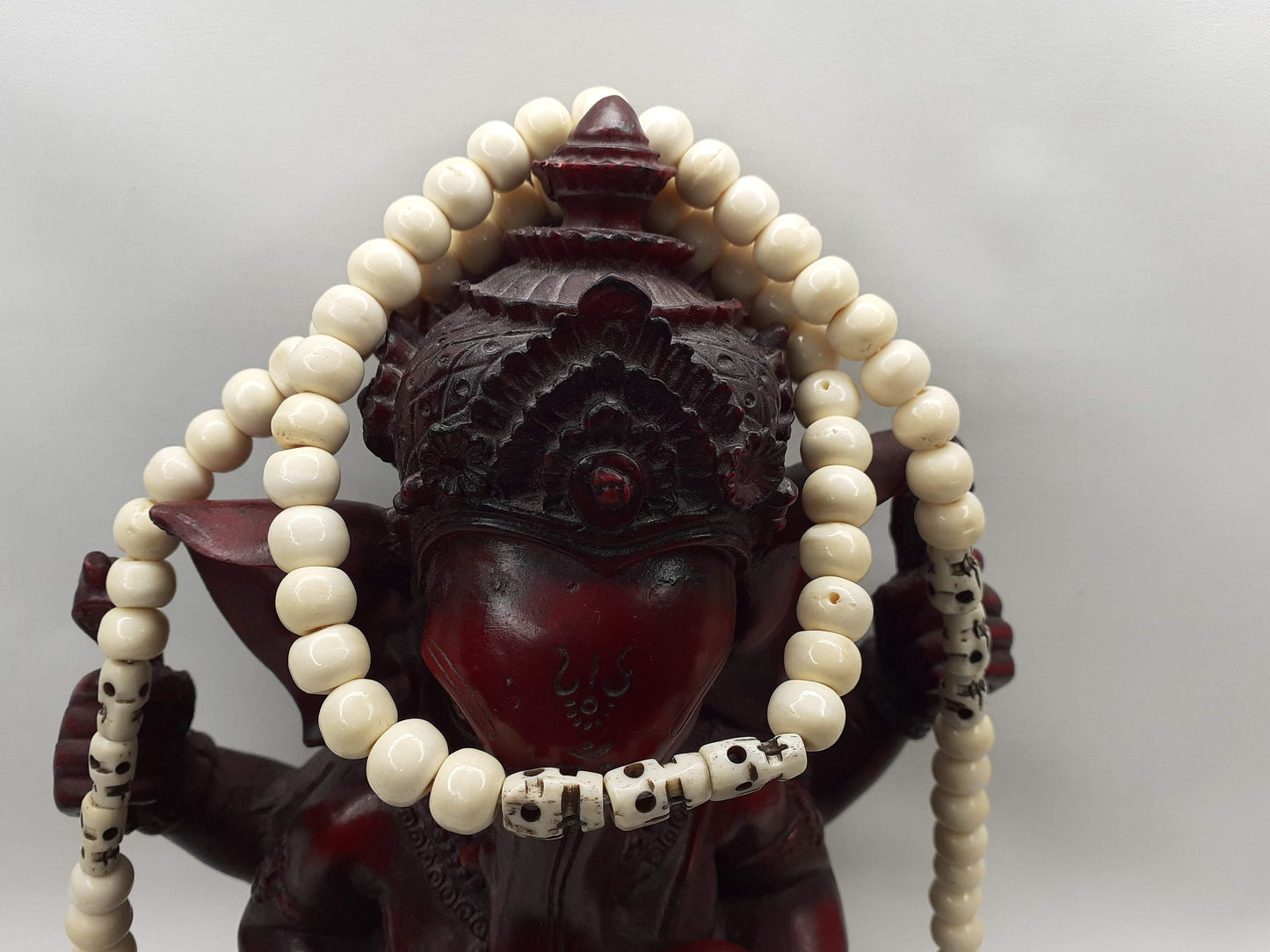 Handcrafted Buddhist White Bone Beads,Meditation Mala, Buddhist Beads,Bone necklace,Ethnic Jewellery,Tibetan Bone Prayer Beads,