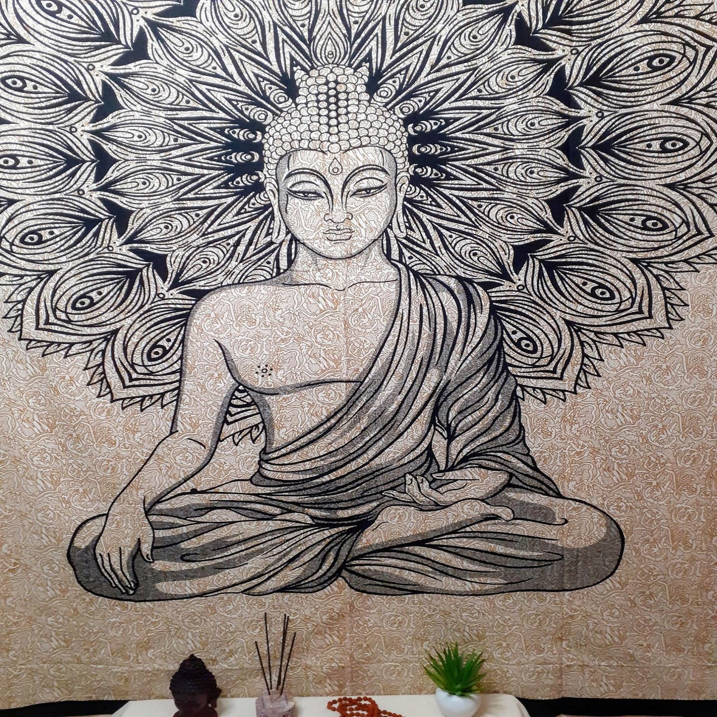 Wall Hanging Poster, Buddha Tapestry,Spiritual Tapestry, Buddhist Tapestry, Wall Hnging Decor,Meditation Tapesrty,Buddha Wall Decor,Art Hang