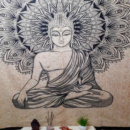 Wall Hanging Poster, Buddha Tapestry,Spiritual Tapestry, Buddhist Tapestry, Wall Hnging Decor,Meditation Tapesrty,Buddha Wall Decor,Art Hang