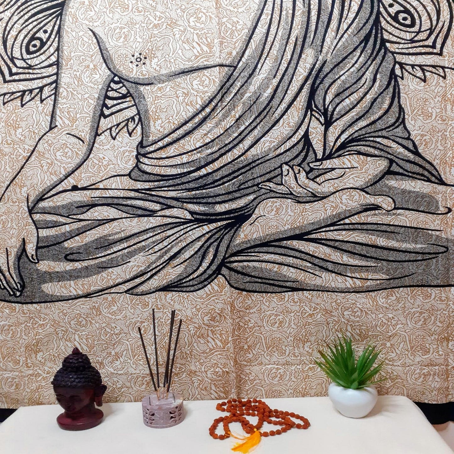 Wall Hanging Poster, Buddha Tapestry,Spiritual Tapestry, Buddhist Tapestry, Wall Hnging Decor,Meditation Tapesrty,Buddha Wall Decor,Art Hang