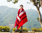 Large Thick Handwoven Black/Red/White Naga Tribe Traditional Blanket,Ethnic Sofa Throw,Native Indian Cloth,Naga Tribe Shawl,Tribal WallDecor
