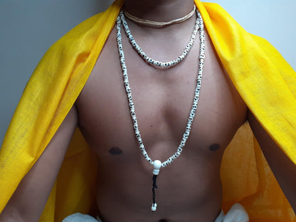 108 Handcrafted Skull Bone  Beads Yoga Meditation Mala Antique bone necklace Ethnic Jewellery  Buddhist Tibetan Prayer  Bone Disk Native