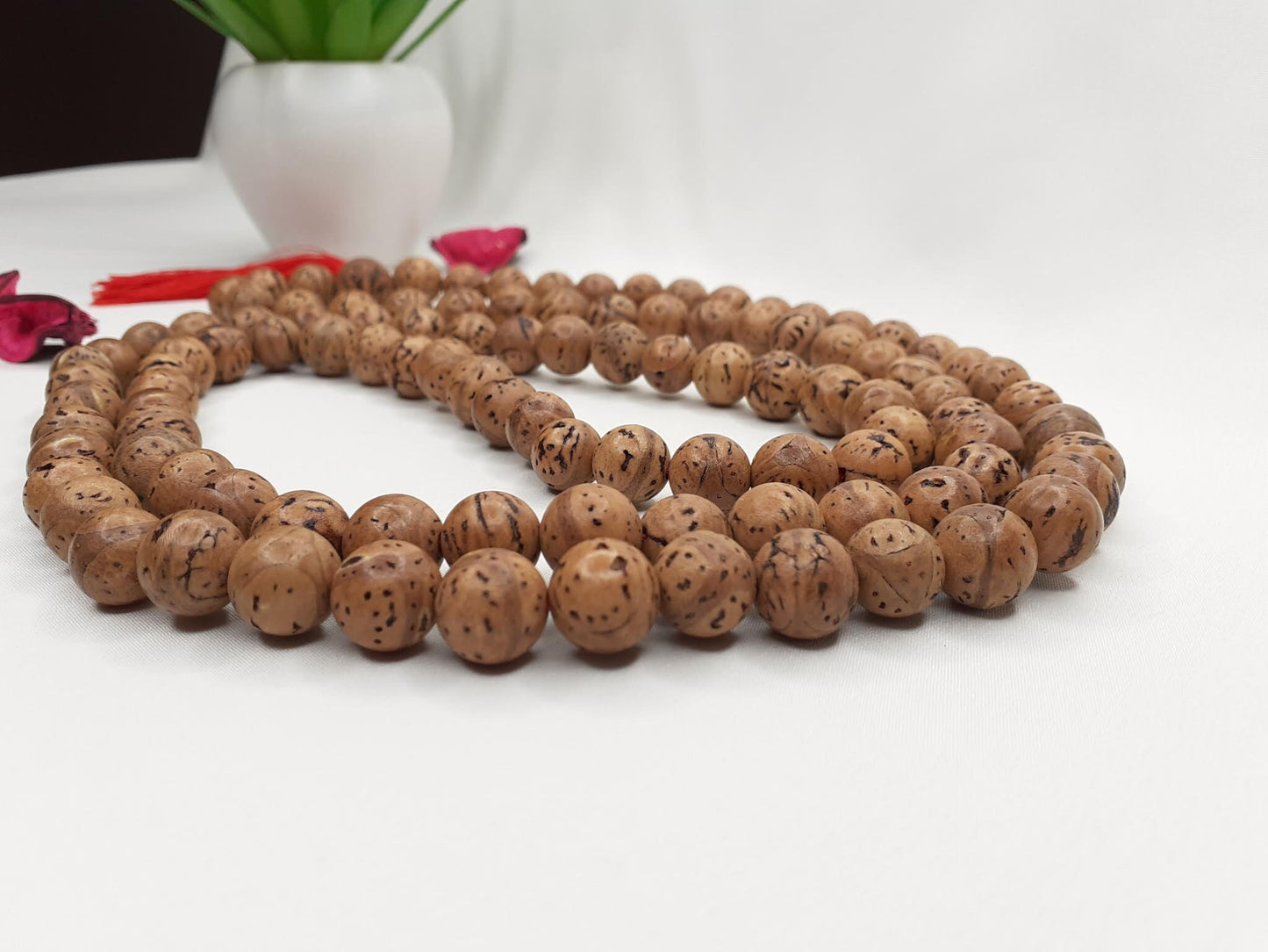 Bodhi seeds Mala, Buddhist beads , Hand Knotted Necklace, Tibetan Prayer , Healing ,Mantra Chanting Hindu,Meditation tools,Monk bracelet