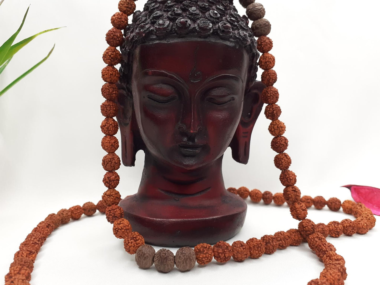 Rudraksha Seeds Mala,Hand Knotted Necklace, Buddhist Tibetan Prayer,Healing Accessaries,Hindu Mantra Chanting,Meditation tools,Monk bracelet