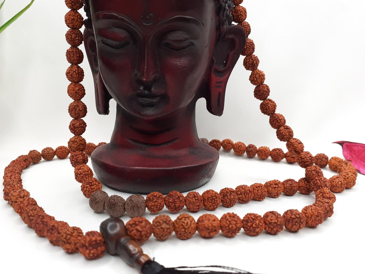 Rudraksha Seeds Mala,Hand Knotted Necklace, Buddhist Tibetan Prayer,Healing Accessaries,Hindu Mantra Chanting,Meditation tools,Monk bracelet