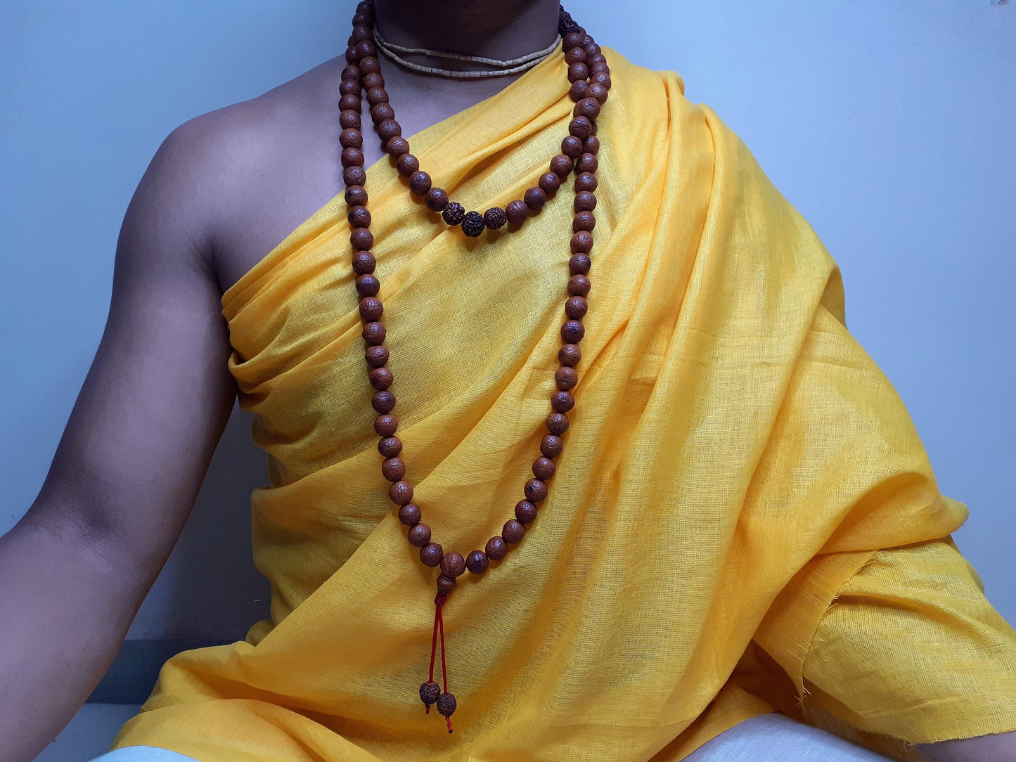 108 Naturally Aged Dark Brown Genuine Phoenix Eye Bodhi/Rudraksha Seeds Meditation Mala,Tibetan Buddhist Prayer Rosary,Nepal Bodhi Seeds