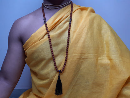 Rudraksha Seeds Mala,Hand Knotted Necklace, Buddhist Tibetan Prayer,Healing Accessaries,Hindu Mantra Chanting,Meditation tools,Monk bracelet