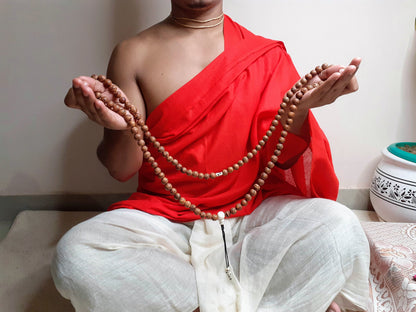 Bodhi Seeds Mala,Buddhist beads,Hand Knotted Necklace,Tibetan Prayer Beads, Budhist Beads,Meditation tools,Monk bracelet,Skull Bone Beads,