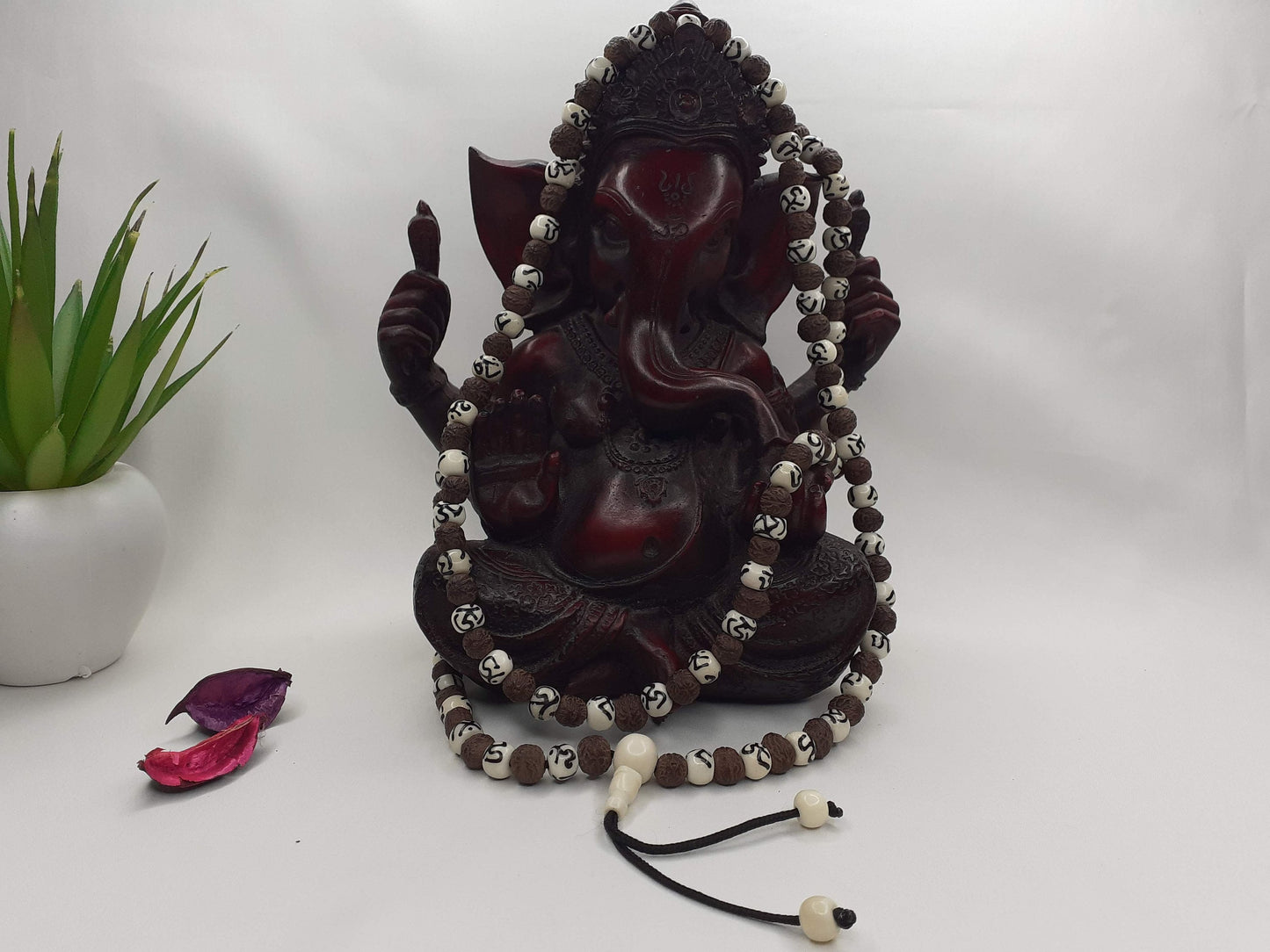 Raktu Seeds Mala, Bones Beads, Handmade Necklace, Buddist Tibetan Prayer ,Healing Access,Meditation tools,Monk bracelet,Handcarved Bone