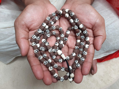 Raktu Seeds Mala, Bones Beads, Handmade Necklace, Buddist Tibetan Prayer ,Healing Access,Meditation tools,Monk bracelet,Handcarved Bone