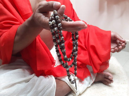 Raktu Seeds Mala, Bones Beads, Handmade Necklace, Buddist Tibetan Prayer ,Healing Access,Meditation tools,Monk bracelet,Handcarved Bone