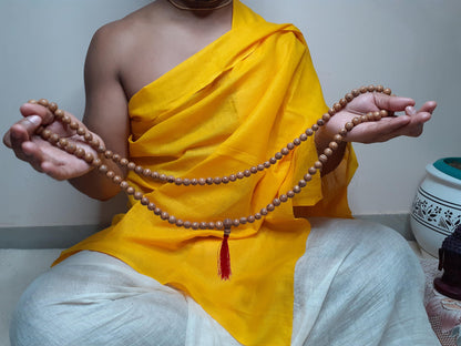 Bodhi seeds Mala, Buddhist beads , Hand Knotted Necklace, Tibetan Prayer , Healing ,Mantra Chanting Hindu,Meditation tools,Monk bracelet
