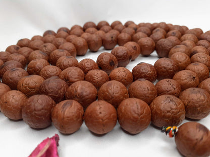 Bodhi Seed Mala,Aged Bodhi Seeds, Buddhist beads, Hand String Necklace, Tibetan Prayer,Hindu Mantra Chanting ,Meditation tools,Monk bracelet