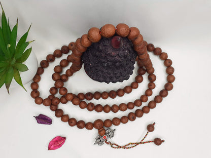 Bodhi Seed Mala,Aged Bodhi Seeds, Buddhist beads, Hand String Necklace, Tibetan Prayer,Hindu Mantra Chanting ,Meditation tools,Monk bracelet