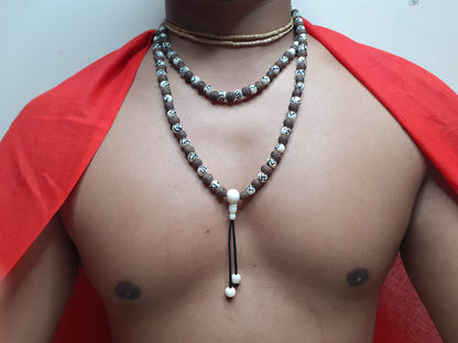 Raktu Seeds Mala, Bones Beads, Handmade Necklace, Buddist Tibetan Prayer ,Healing Access,Meditation tools,Monk bracelet,Handcarved Bone