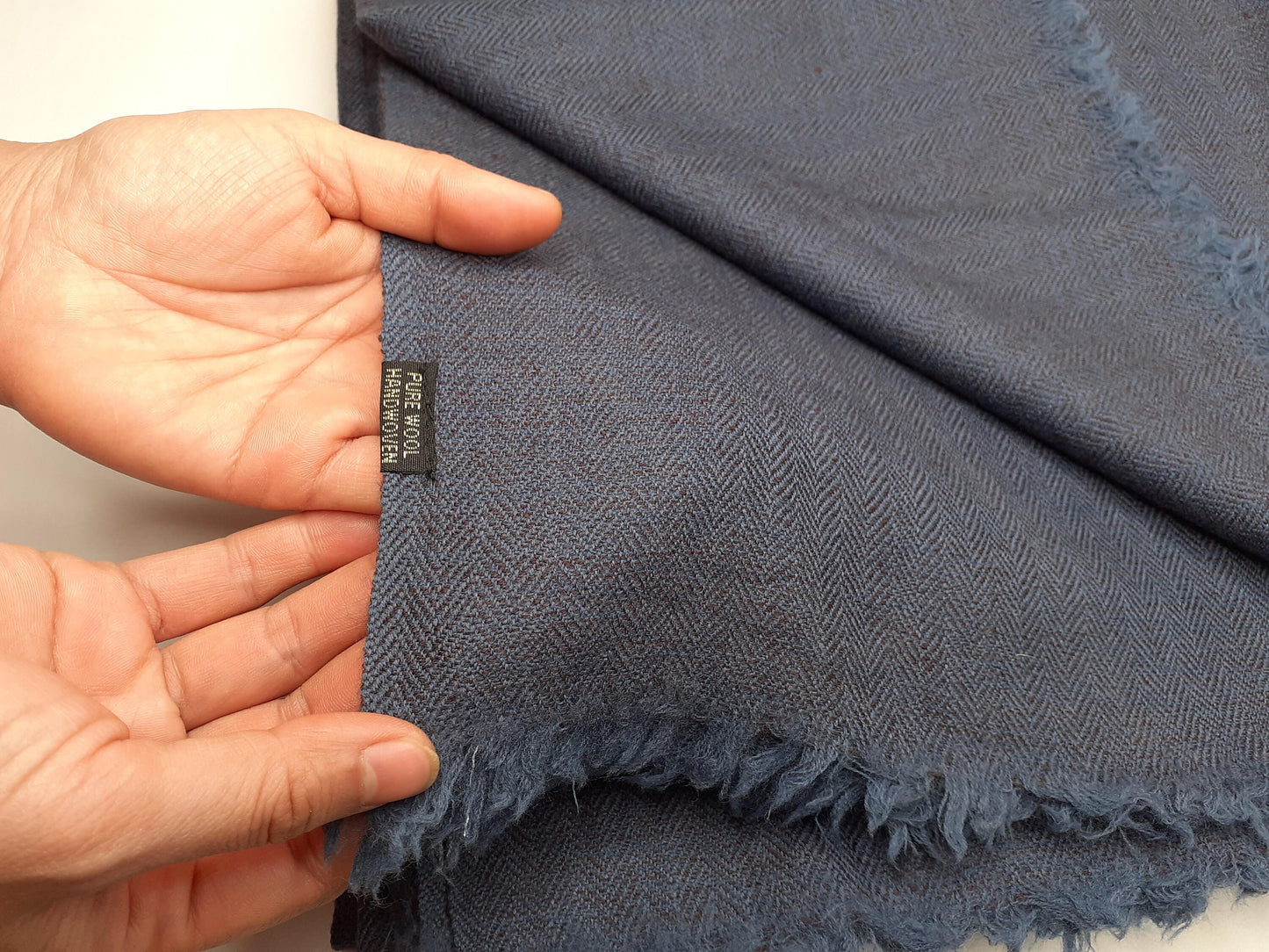 Large Size Blue Handwoven Pure Himalayan  Sheep Wool  Meditation Shawl,Ethnic Indian Blanket,,Himalayan  Wool Prayer Wrap,Kullu Shawl