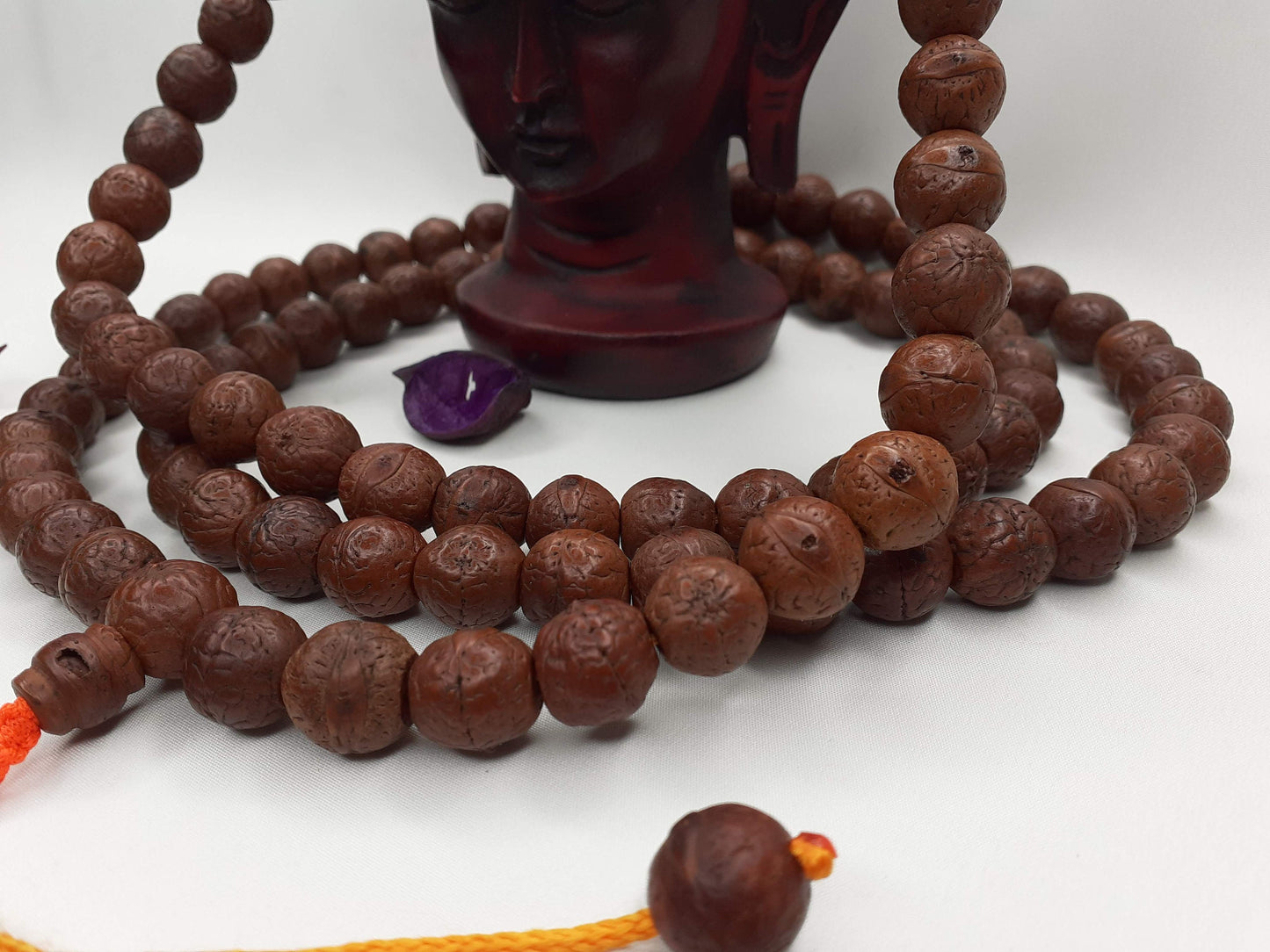 12 mm 108 Naturally Dark Phoenix One Eye Bodhi Seeds Mala, Buddhist beads,Tibetan Bodhi Beads,Nepal Prayer Mala,Nepali Bodhi Seed, Japa Mala