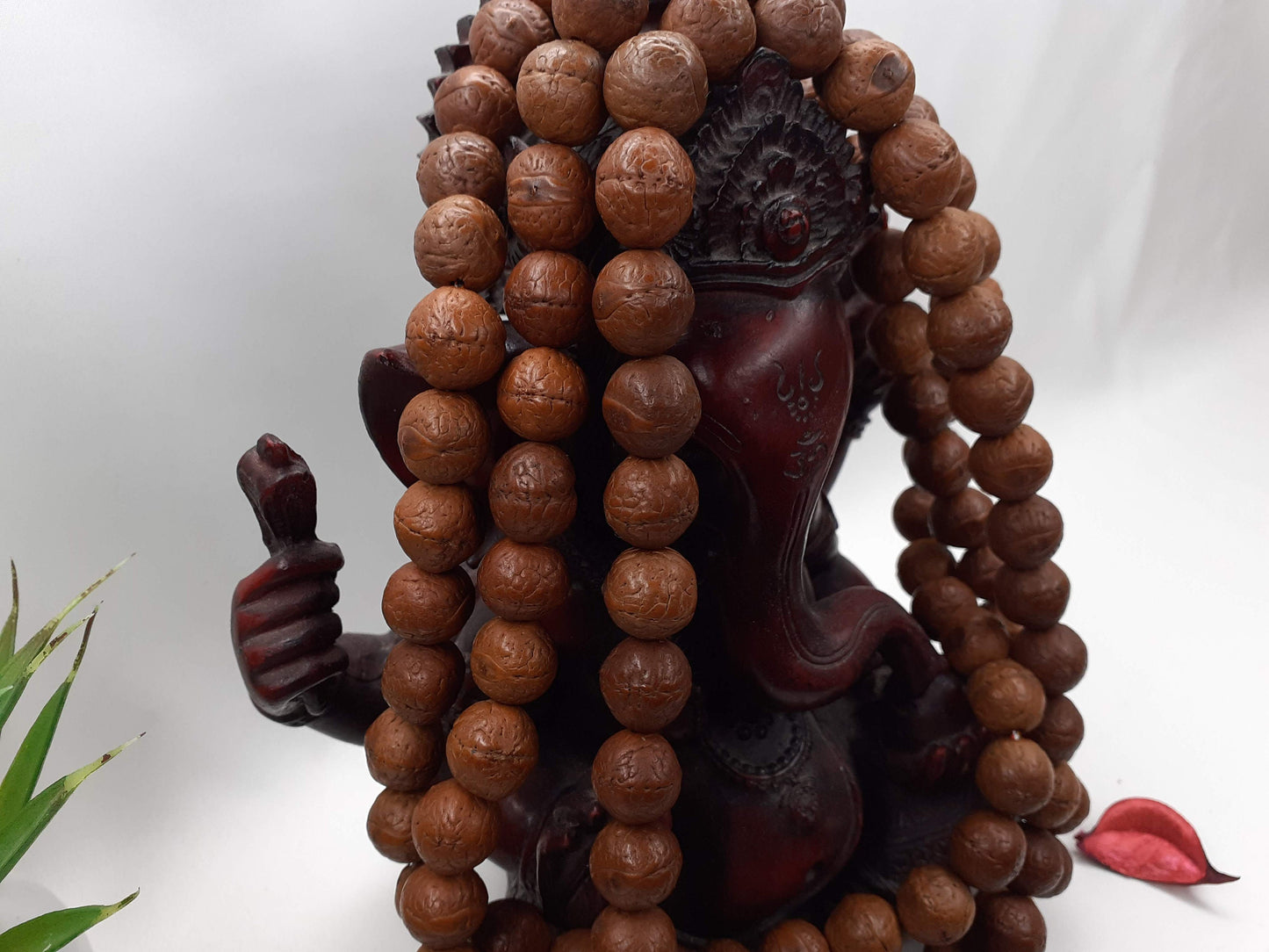 108 11-12mm Authentic Aged Naturally Dark One Eye Bodhi Seeds Mala,Tibetan Buddhist Bodhi Beads Rosary,Nepali Bodhi Seed Prayer Japa Mala