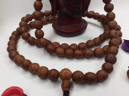 108 Naturally Aged Darked One Eye Bodhi Seeds Mala,Tibetan  Buddhist beads,Tibetan Bodhi Beads,Phoenix Eye Prayer Mala,Nepali Bodhi Seed,