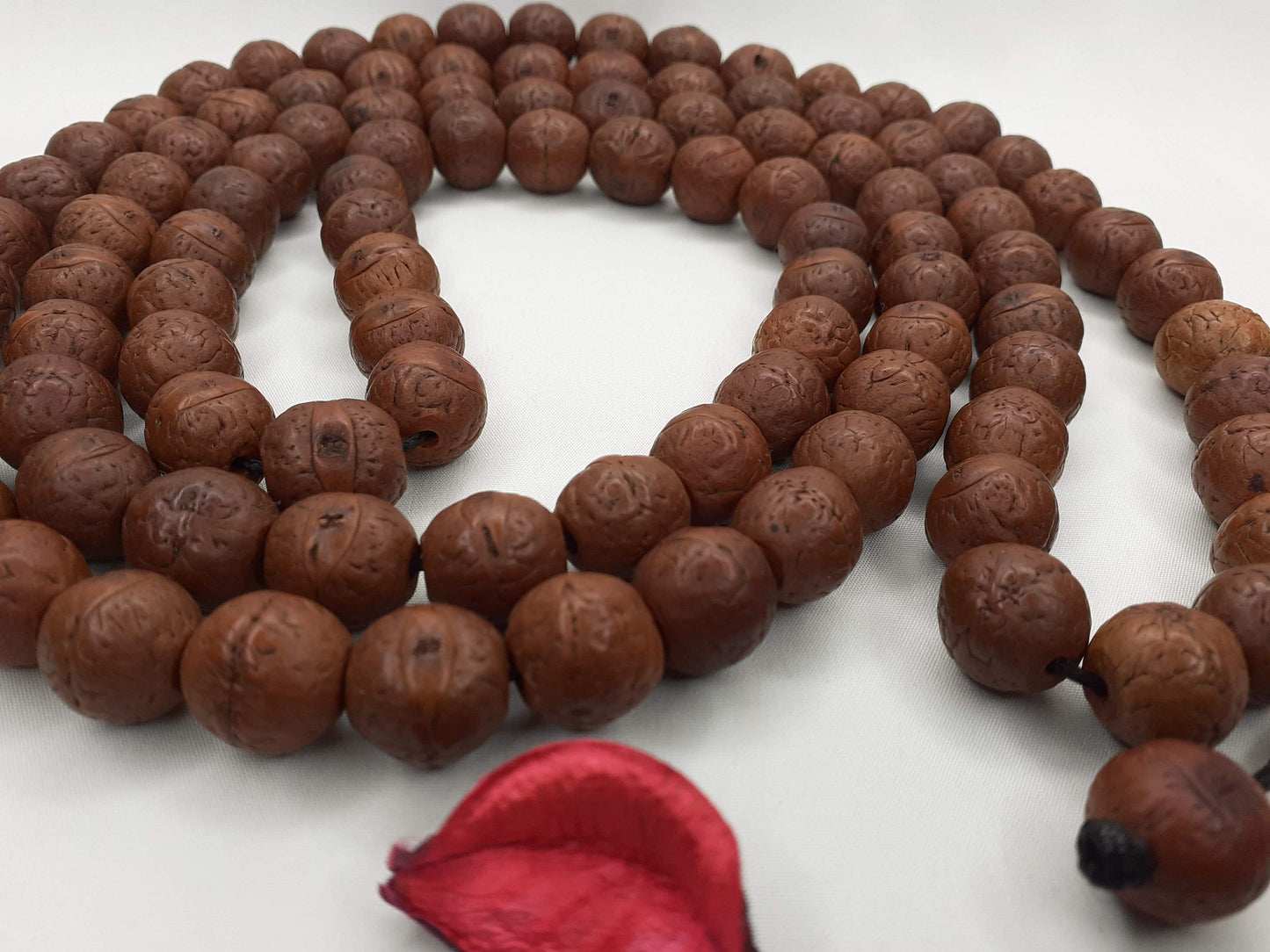 108 Naturally Aged Darked One Eye Bodhi Seeds Mala,Tibetan  Buddhist beads,Tibetan Bodhi Beads,Phoenix Eye Prayer Mala,Nepali Bodhi Seed,
