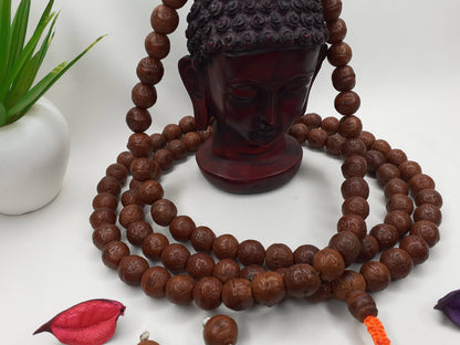 12mm Authentic Naturally Aged Phoenix One Eye Bodhi Seeds Mala,Tibetan Buddhist Bodhi Beads,Monk Prayer Mala,Old Nepali Bodhi Seeds Rosary
