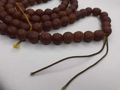 12mm 108 Antique Darked Phoenix One Eye Bodhi Seeds Mala,Buddhist beads,Tibetan Bodhi Beads,Antique Prayer Mala,Nepali Bodhi Seed Japa Mala