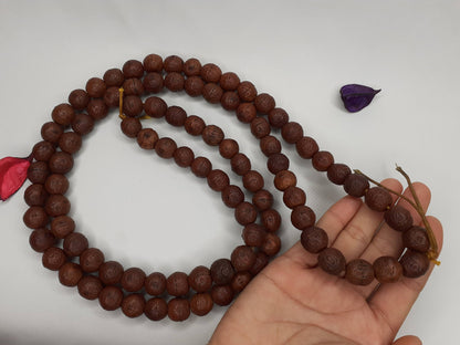 108 Antique Darked Phoenix One Eye Bodhi Seeds Mala,Buddhist beads,Tibetan Bodhi Beads,10mm Antique Prayer Mala,Nepali Bodhi Seed, Japa Mala