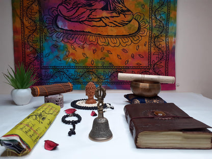Meditation Gift Box,Tibetan Singing Bowl,Positive Energy Gift Set,Healing Box,Spiritual Gift,House Warming Gift,Wellness Gift