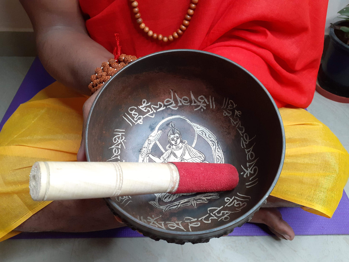 Antique Singing Bowl 5 inch Bowl Handmade Tibetan Singing Bowl of Yoga, Meditation, Chakra Healing, Hand Carved Antique Healing Singing bowl