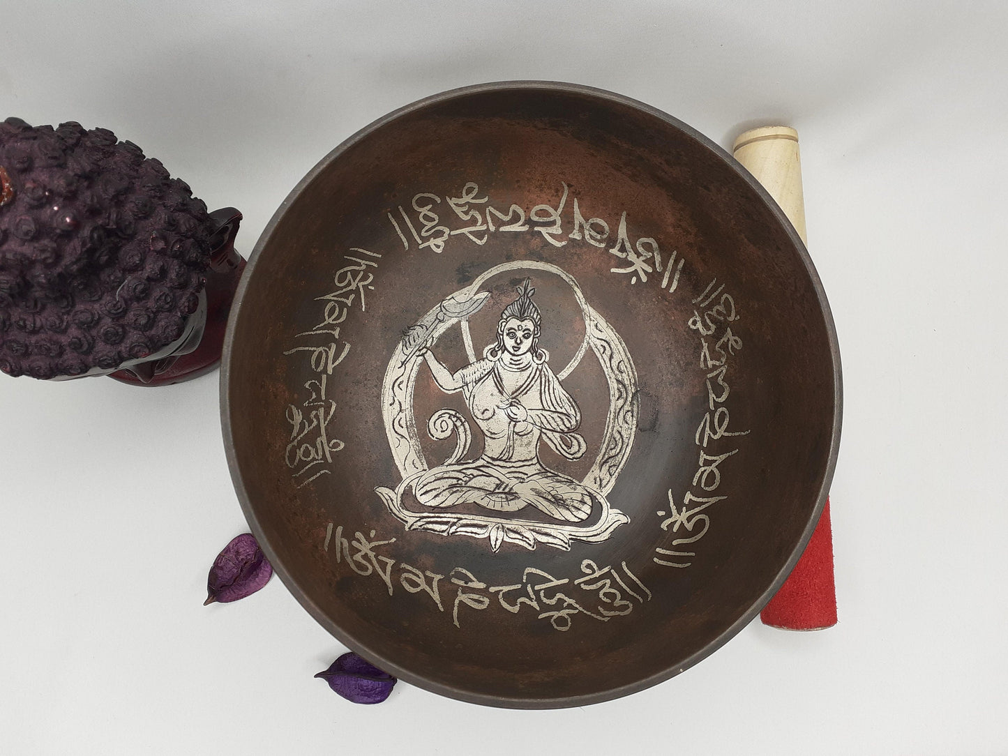 Antique Singing Bowl 5 inch Bowl Handmade Tibetan Singing Bowl of Yoga, Meditation, Chakra Healing, Hand Carved Antique Healing Singing bowl