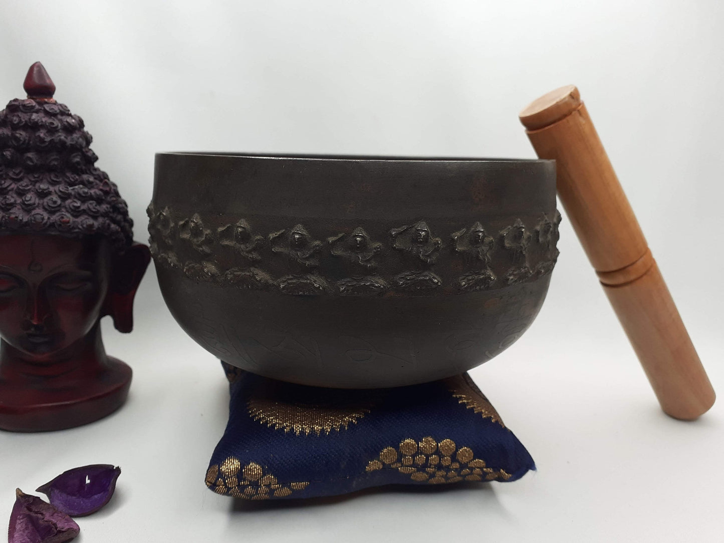 Antique Singing Bowl 5 inch Bowl Handmade Tibetan Singing Bowl of Yoga, Meditation, Chakra Healing, Hand Carved Antique Healing Singing bowl