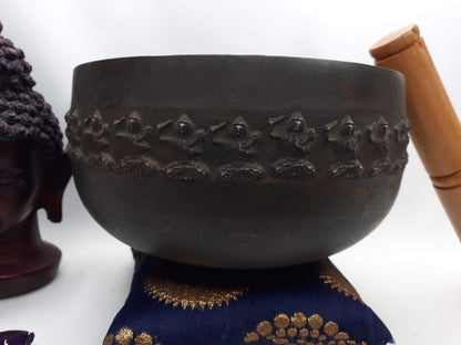 Antique Singing Bowl 5 inch Bowl Handmade Tibetan Singing Bowl of Yoga, Meditation, Chakra Healing, Hand Carved Antique Healing Singing bowl