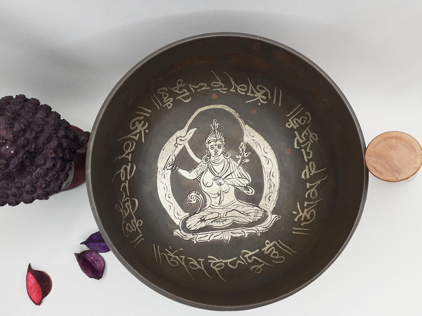 Antique Singing Bowl 5 inch Bowl Handmade Tibetan Singing Bowl of Yoga, Meditation, Chakra Healing, Hand Carved Antique Healing Singing bowl