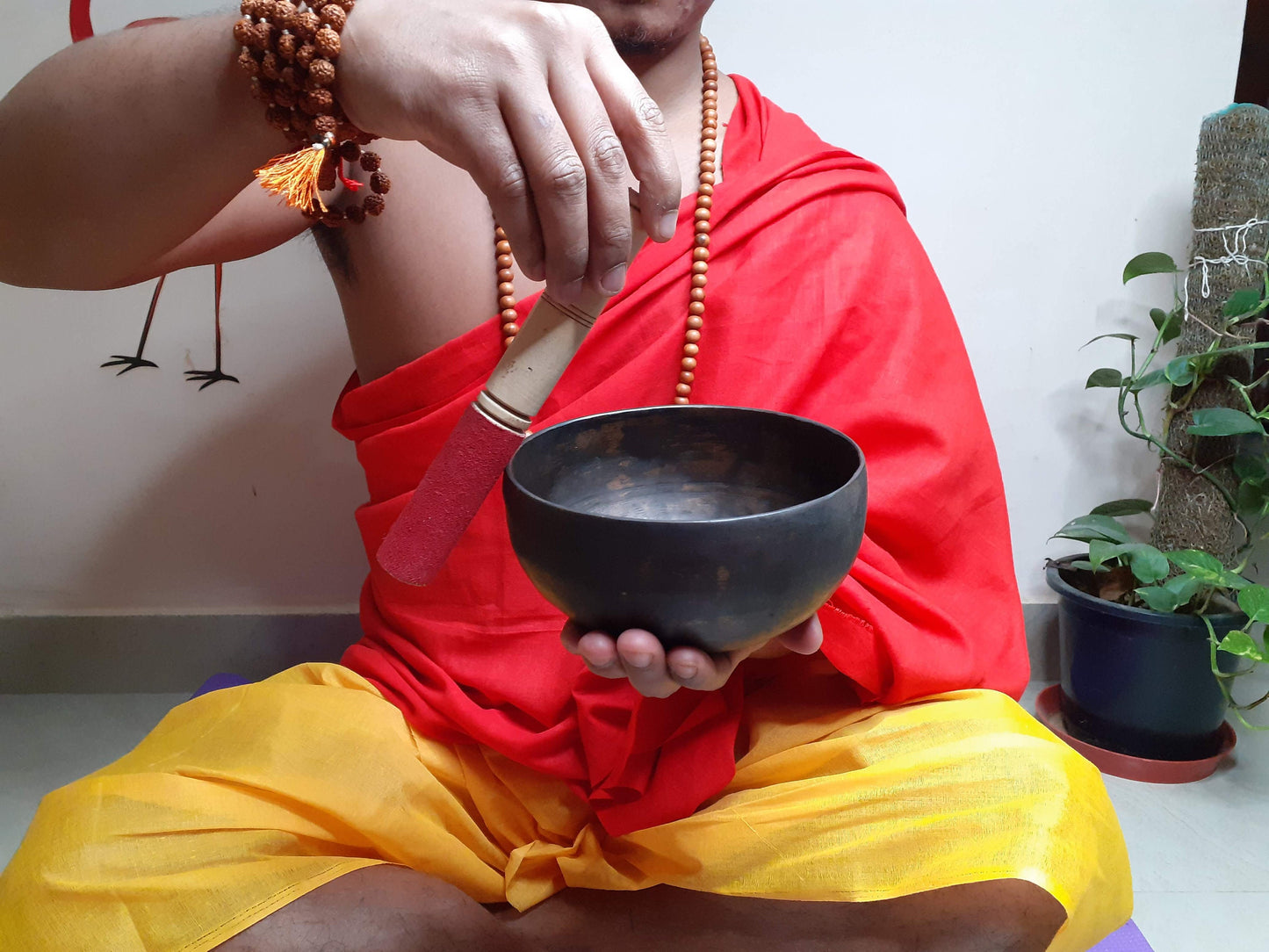 Antique Singing Bowl 5 inch Bowl Handmade Tibetan Singing Bowl of Yoga, Meditation, Chakra Healing, Hand Carved Antique Healing Singing bowl