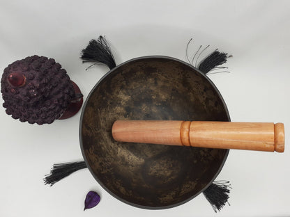 Antique Singing Bowl 5 inch Bowl Handmade Tibetan Singing Bowl of Yoga, Meditation, Chakra Healing, Hand Carved Antique Healing Singing bowl
