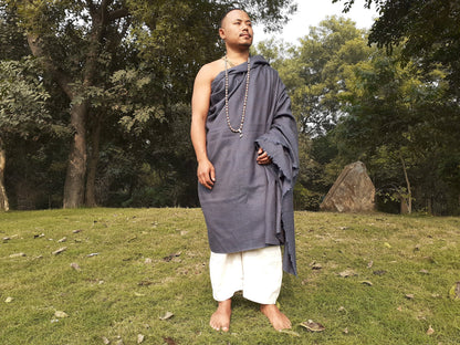 Large Size Blue Handwoven Pure Himalayan  Sheep Wool  Meditation Shawl,Ethnic Indian Blanket,,Himalayan  Wool Prayer Wrap,Kullu Shawl