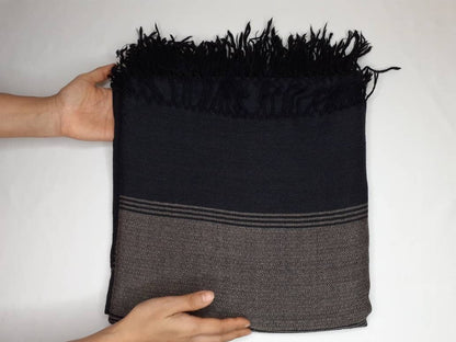 NATARAJ Large Size Pure Himalayan Sheep Wool Meditation Shawl,Ethnic Indian Himalayan Wool Prayer Wrap,Traditional Indian Handwoven Blanket