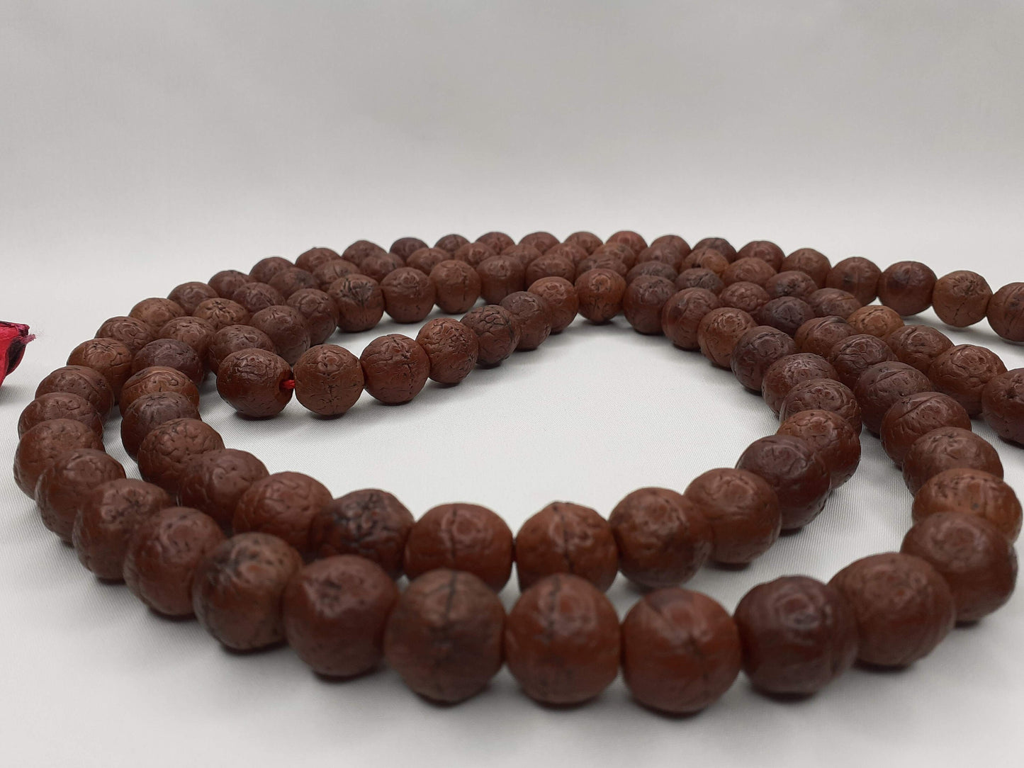 Aged Naturally Dark 108 Phoenix Eye Bodhi Seeds Mala, Buddhist beads,Tibetan Bodhi Beads,Nepal Prayer Mala,12mm One Eye Nepali Bodhi Seed