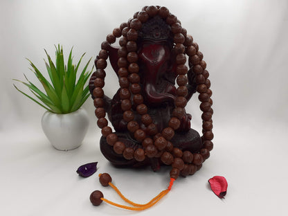12 mm 108 Naturally Dark Phoenix One Eye Bodhi Seeds Mala, Buddhist beads,Tibetan Bodhi Beads,Nepal Prayer Mala,Nepali Bodhi Seed, Japa Mala
