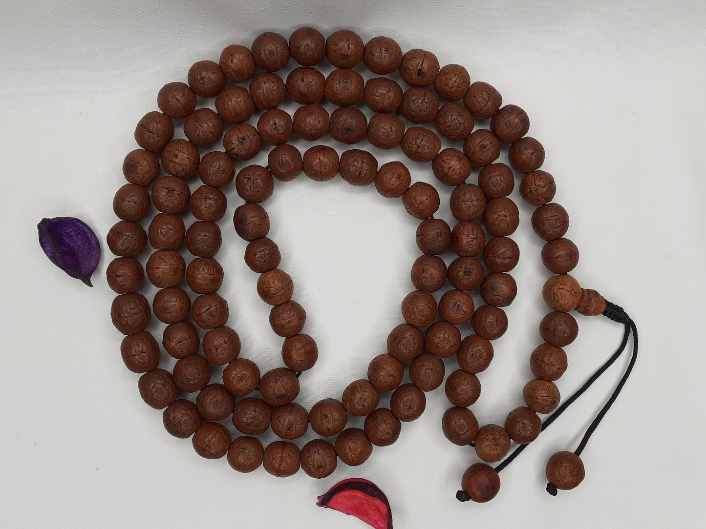 108 Naturally Aged Darked One Eye Bodhi Seeds Mala,Tibetan  Buddhist beads,Tibetan Bodhi Beads,Phoenix Eye Prayer Mala,Nepali Bodhi Seed,