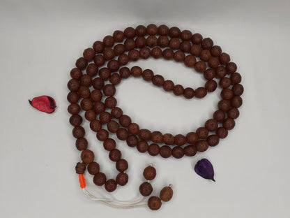 12mm Authentic Naturally Aged Phoenix One Eye Bodhi Seeds Mala,Tibetan Buddhist Bodhi Beads,Monk Prayer Mala,Old Nepali Bodhi Seeds Rosary