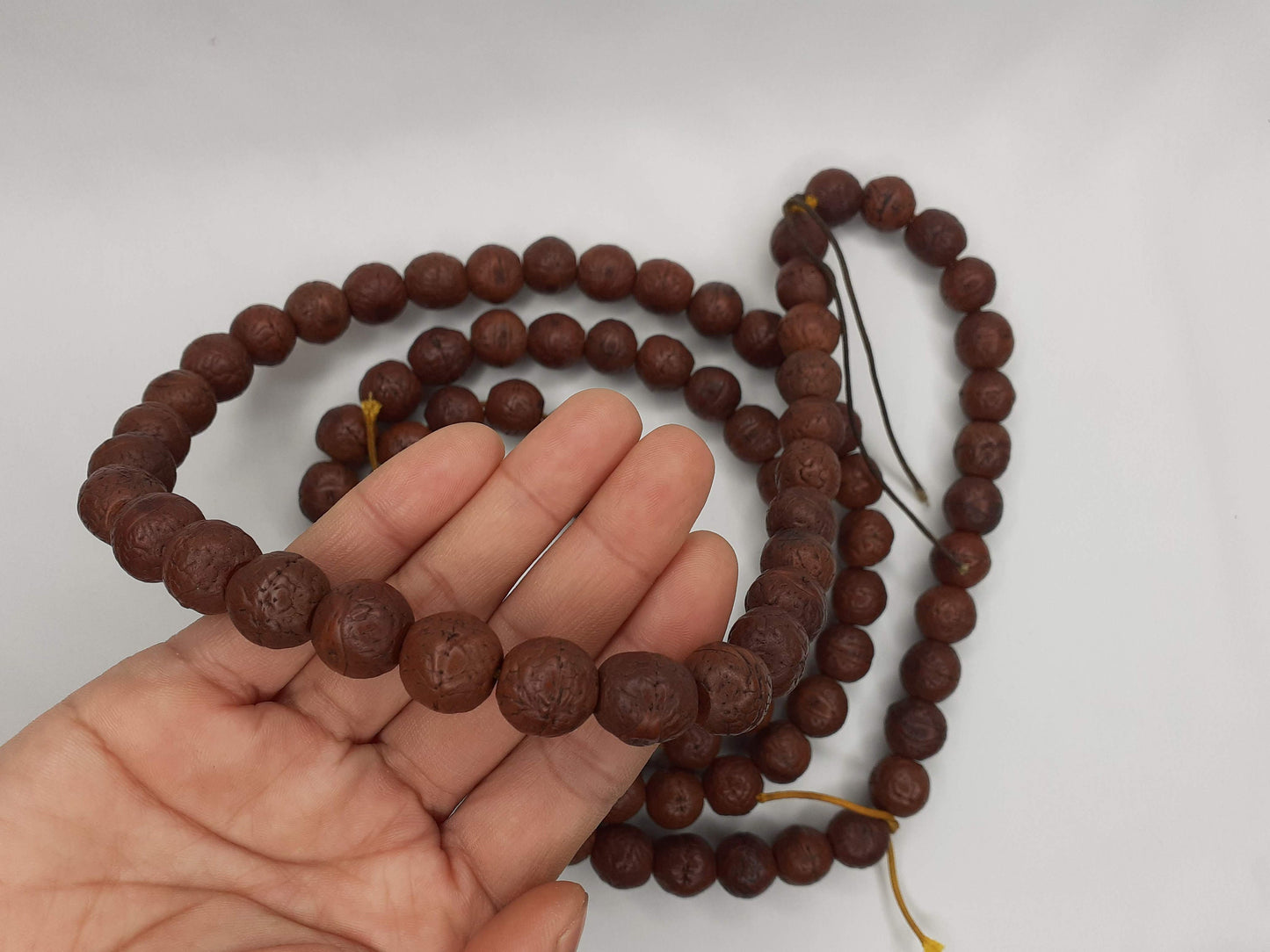 12mm 108 Antique Darked Phoenix One Eye Bodhi Seeds Mala,Buddhist beads,Tibetan Bodhi Beads,Antique Prayer Mala,Nepali Bodhi Seed Japa Mala