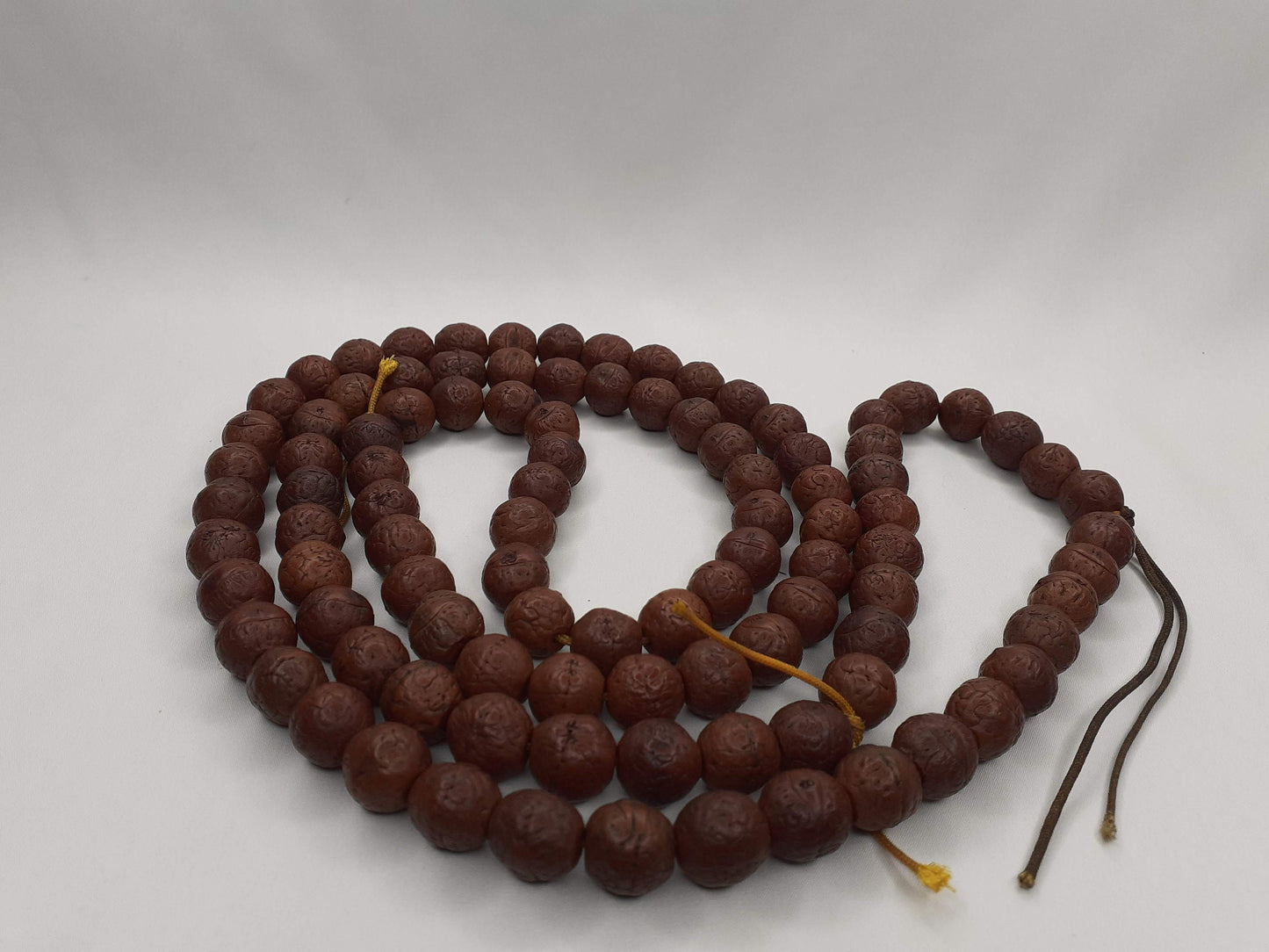 12mm 108 Antique Darked Phoenix One Eye Bodhi Seeds Mala,Buddhist beads,Tibetan Bodhi Beads,Antique Prayer Mala,Nepali Bodhi Seed Japa Mala