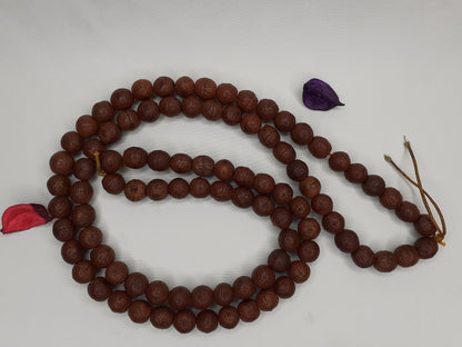 108 Antique Darked Phoenix One Eye Bodhi Seeds Mala,Buddhist beads,Tibetan Bodhi Beads,10mm Antique Prayer Mala,Nepali Bodhi Seed, Japa Mala