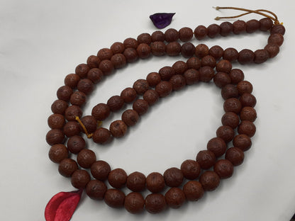 108 Antique Darked Phoenix One Eye Bodhi Seeds Mala,Buddhist beads,Tibetan Bodhi Beads,10mm Antique Prayer Mala,Nepali Bodhi Seed, Japa Mala