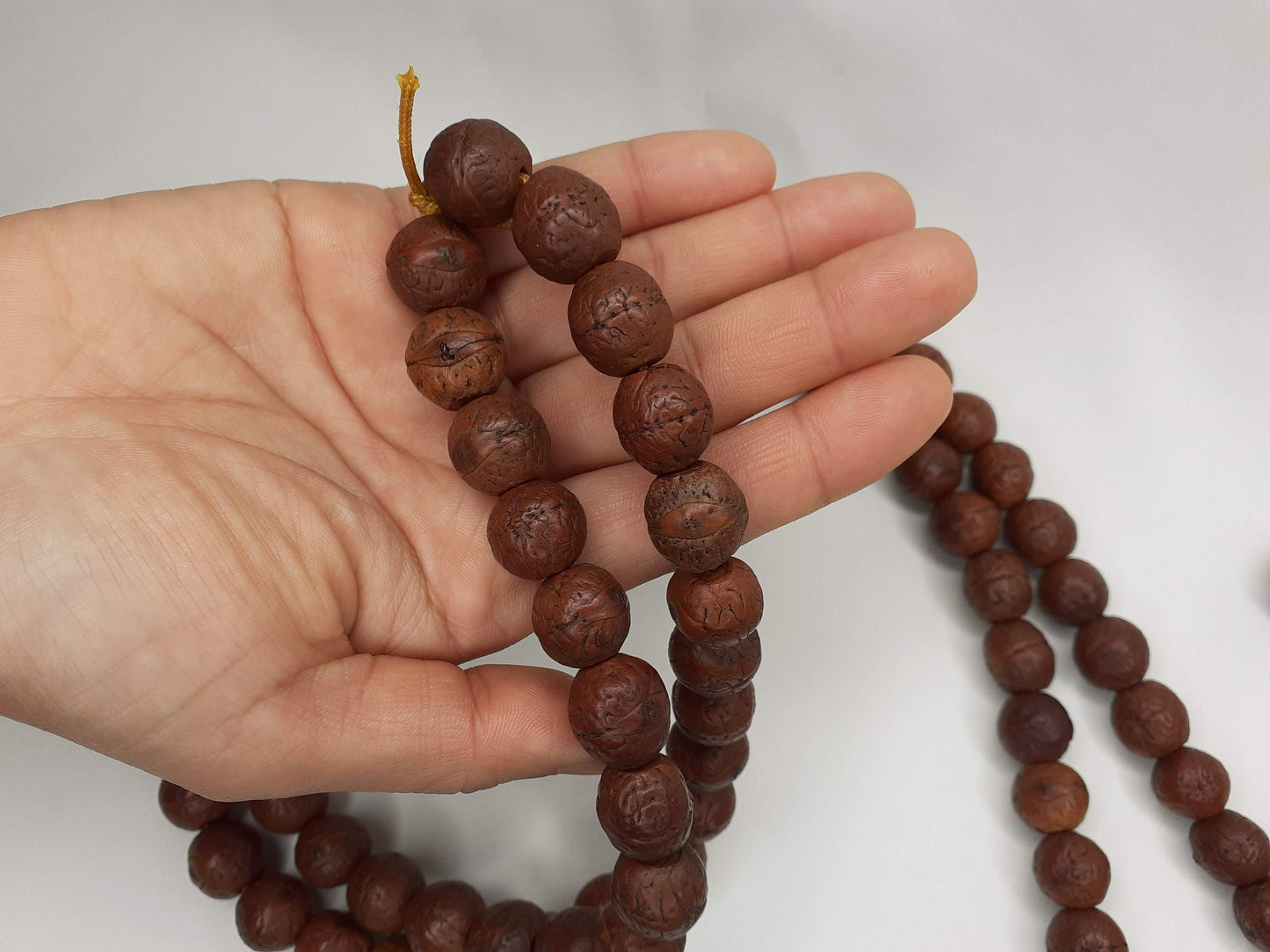 108 Antique Darked Phoenix One Eye Bodhi Seeds Mala,Buddhist beads,Tibetan Bodhi Beads,10mm Antique Prayer Mala,Nepali Bodhi Seed, Japa Mala