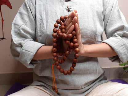 14mm Large Old Phoenix One Eye Bodhi Seeds Mala,Aged Buddhist beads,Tibetan Bodhi Beads,Nepal Prayer Mala,Nepali Bodhi Seed, Japa Mala
