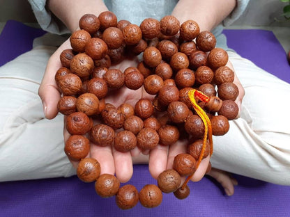 14mm Large Old Phoenix One Eye Bodhi Seeds Mala,Aged Buddhist beads,Tibetan Bodhi Beads,Nepal Prayer Mala,Nepali Bodhi Seed, Japa Mala