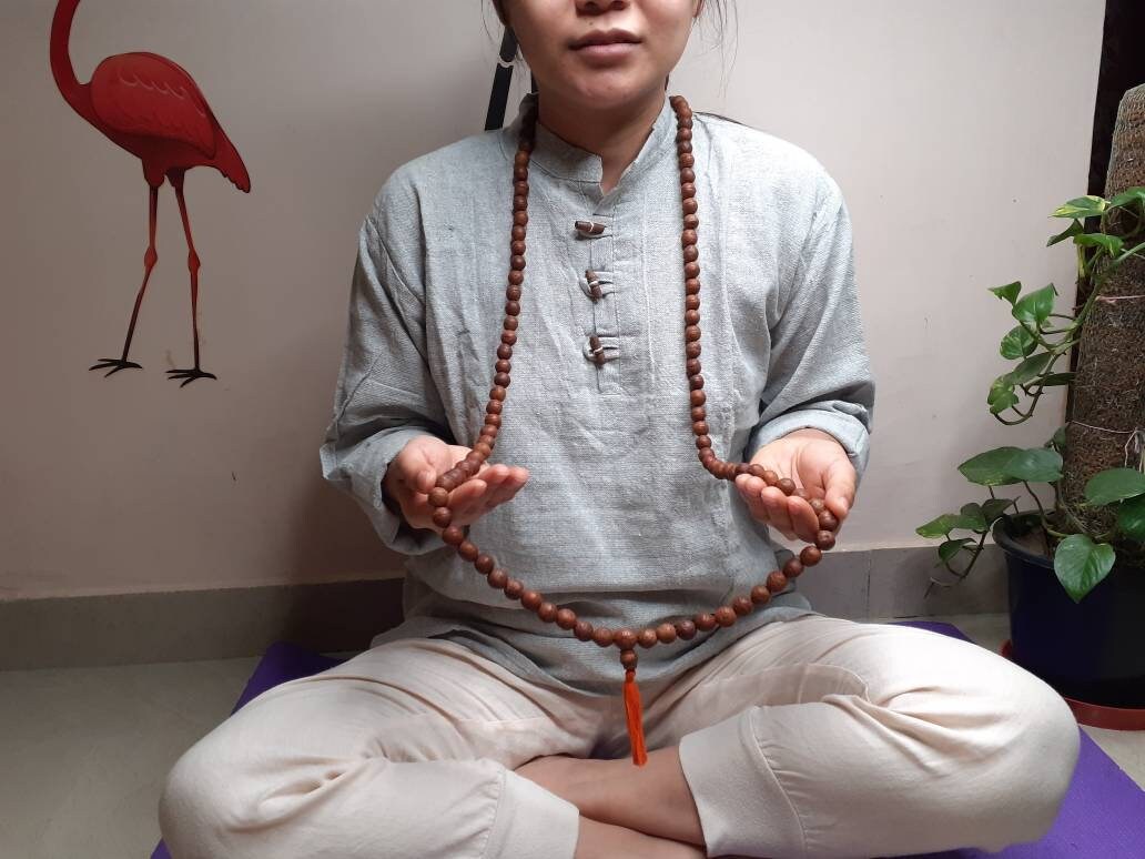 Aged Naturally Dark 108 Phoenix Eye Bodhi Seeds Mala, Buddhist beads,Tibetan Bodhi Beads,Nepal Prayer Mala,12mm One Eye Nepali Bodhi Seed