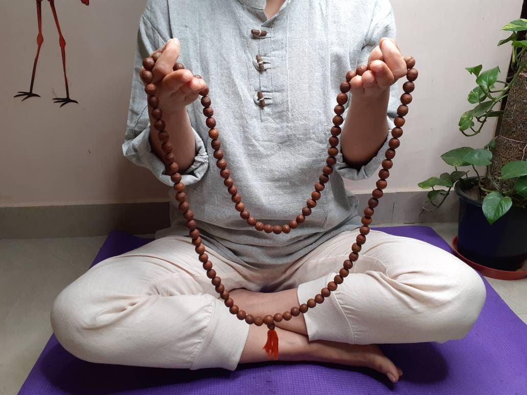 Aged Naturally Dark 108 Phoenix Eye Bodhi Seeds Mala, Buddhist beads,Tibetan Bodhi Beads,Nepal Prayer Mala,12mm One Eye Nepali Bodhi Seed